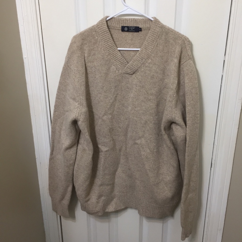 J Crew Men’s 100% Lambswool Wool Sweater Oversized
